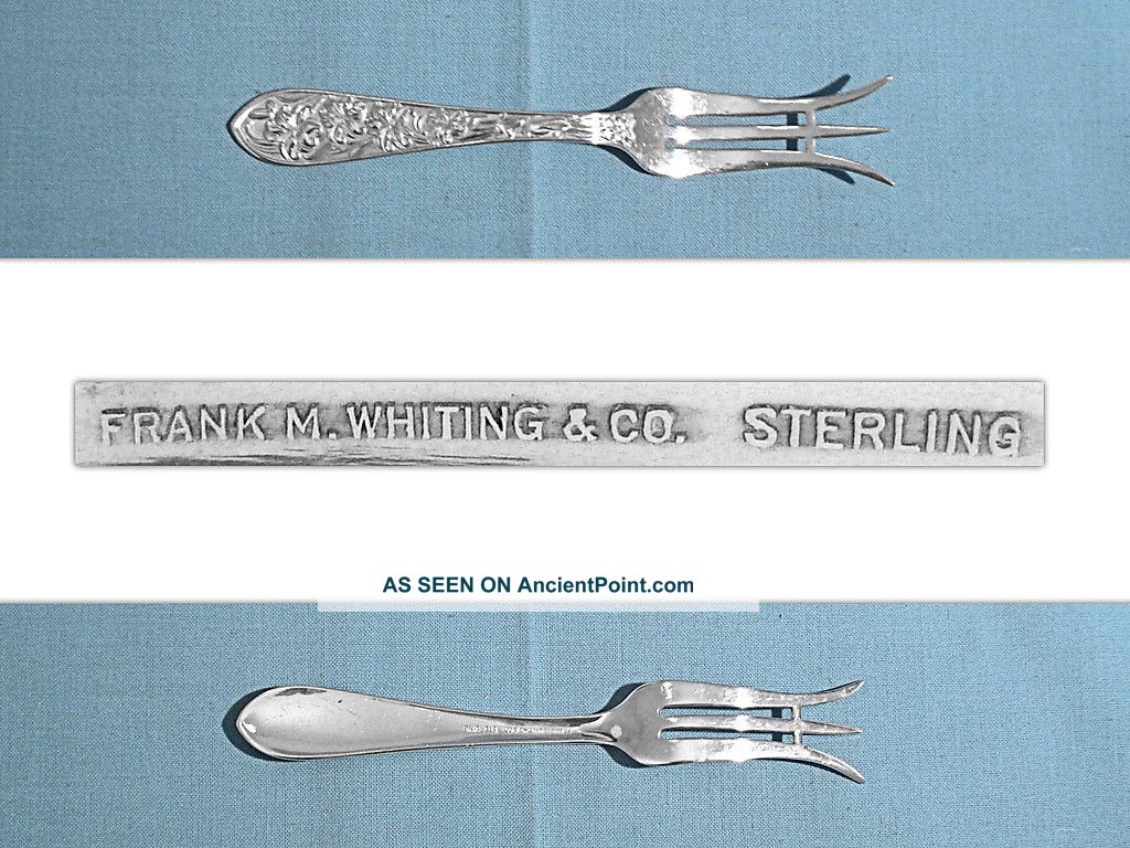 Frank Whiting Sterling Lemon Fork Floral Motif No Mono Other photo