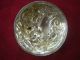 Antq Art Nouveau Sterling Lid Cut Glass Powder Jar Nouveau Lady Flowing Hair Other photo 3
