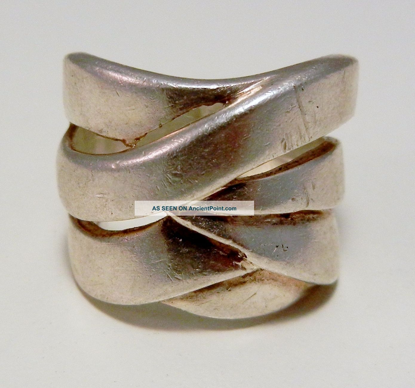 Thai Sterling Silver Ring Size 7.  75 Other photo
