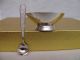 Denmark Sterling Silver Enamel Salt Cellar Spoon Other photo 1