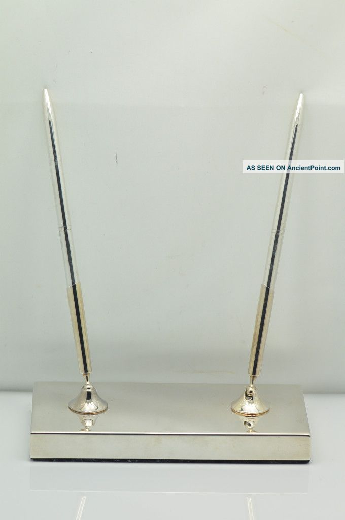 Tiffany & Co Sterling Silver Pen Holder & Two Pens Other photo