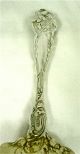 Massive Antique Sterling Silver Berry / Casserole Spoon Les Six Fleurs Pattern Other photo 4