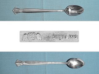 Weidlich Sterling Infant Feeding Spoon Jenny Lind No Mono photo