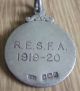 1919 Solid Sterling Silver Football Fob Medal Other photo 2