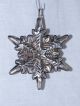 Gorham Sterling Silver 1972 Annual Snowflake Ornament With Box And Pouch Other photo 1