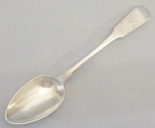 Antique Sterling Irish Fiddle Tea Spoon Mono 