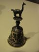 Antique Sterling Silver Dinner Bell With Lama R.  I.  925 Other photo 2