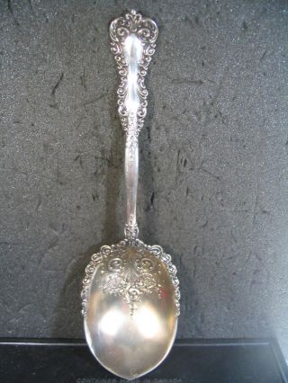 Vintage Wilcox & Evertson Revere Casserole Spoon Goldwash Bowl 8 3/4 