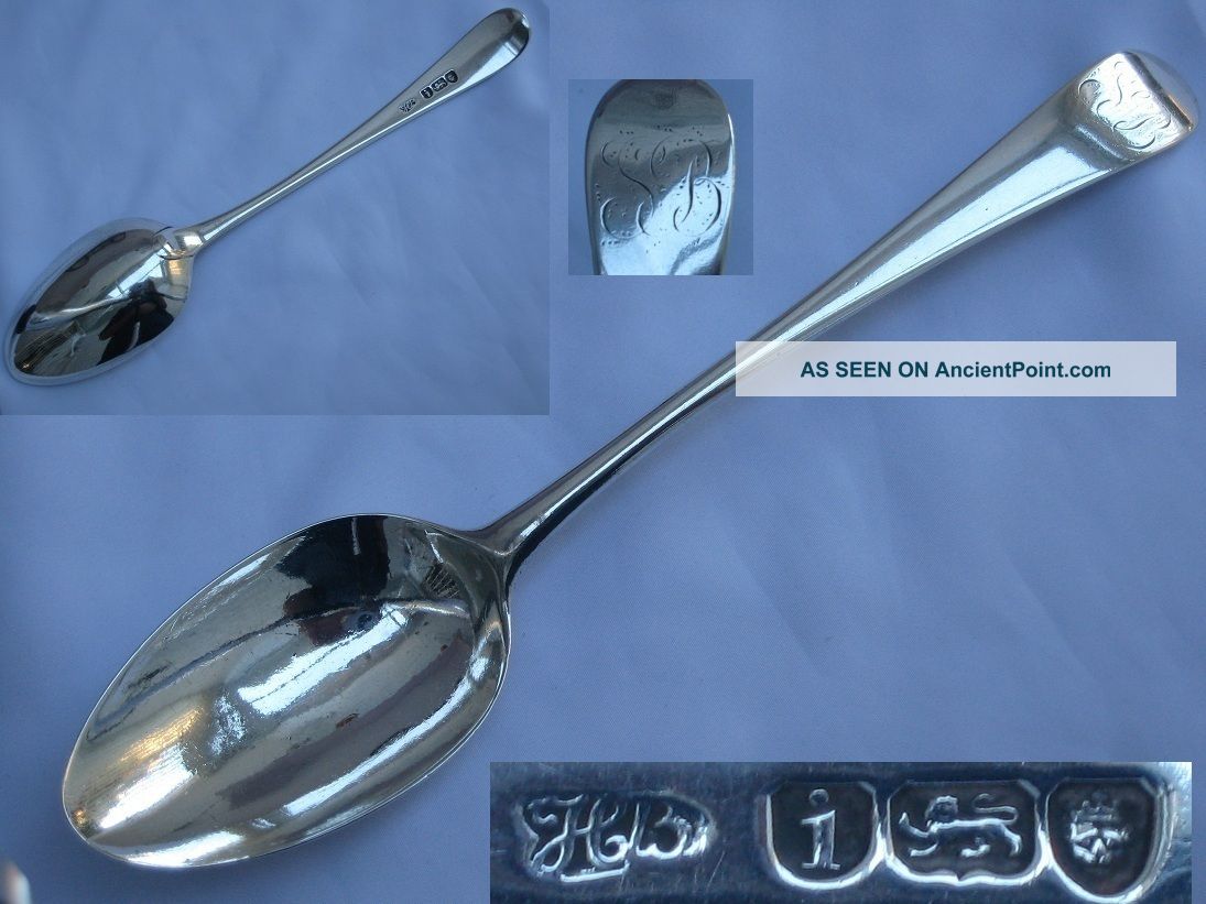 Fine Quality Hester Bateman Sterling Silver Large Serving Spoon 1784 London. Other photo