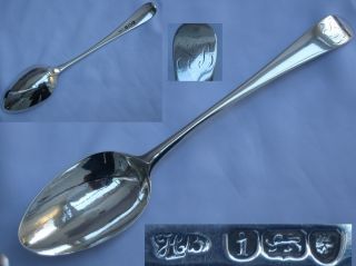 Fine Quality Hester Bateman Sterling Silver Large Serving Spoon 1784 London. photo