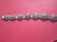 Antique Bracelet Silver Tone Flowers Other photo 1