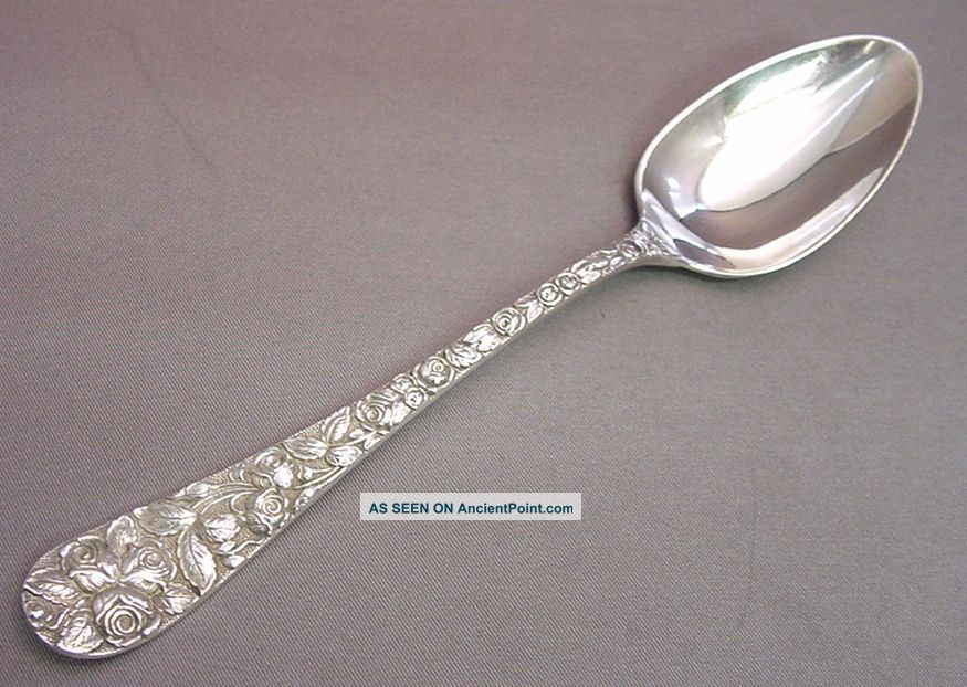Baltimore Rose - Decorated Back - Schofield Sterling Teaspoon (s) Other photo