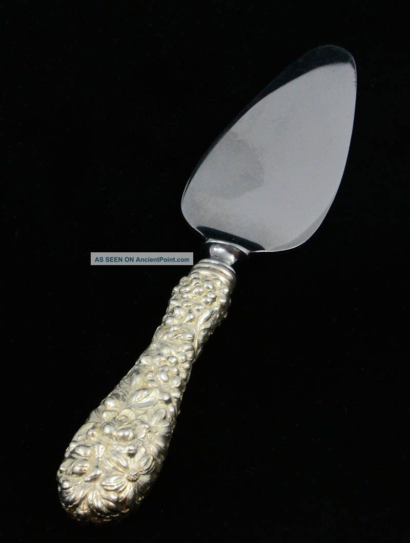 Sterling Stieff Rose Silver Small Pie Cake Server Other photo