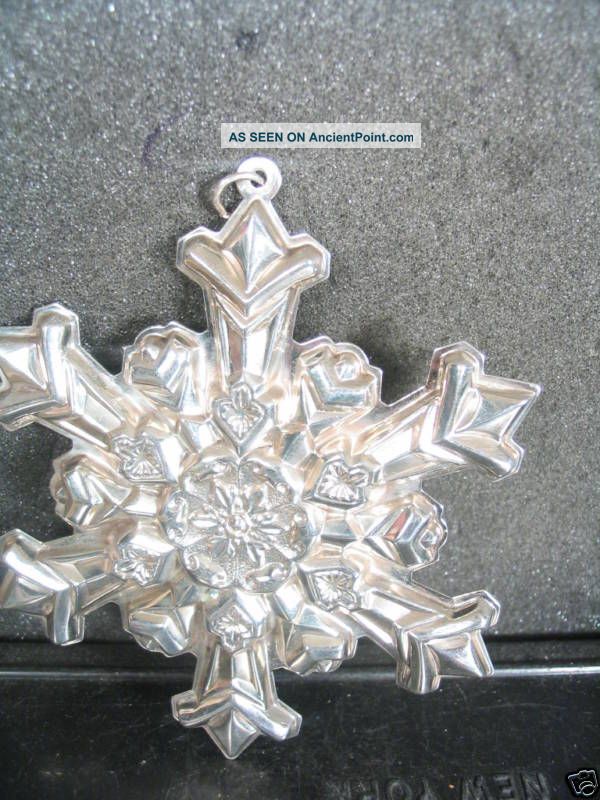 Gorham Sterling 1995 Snowflake Ornament Other photo