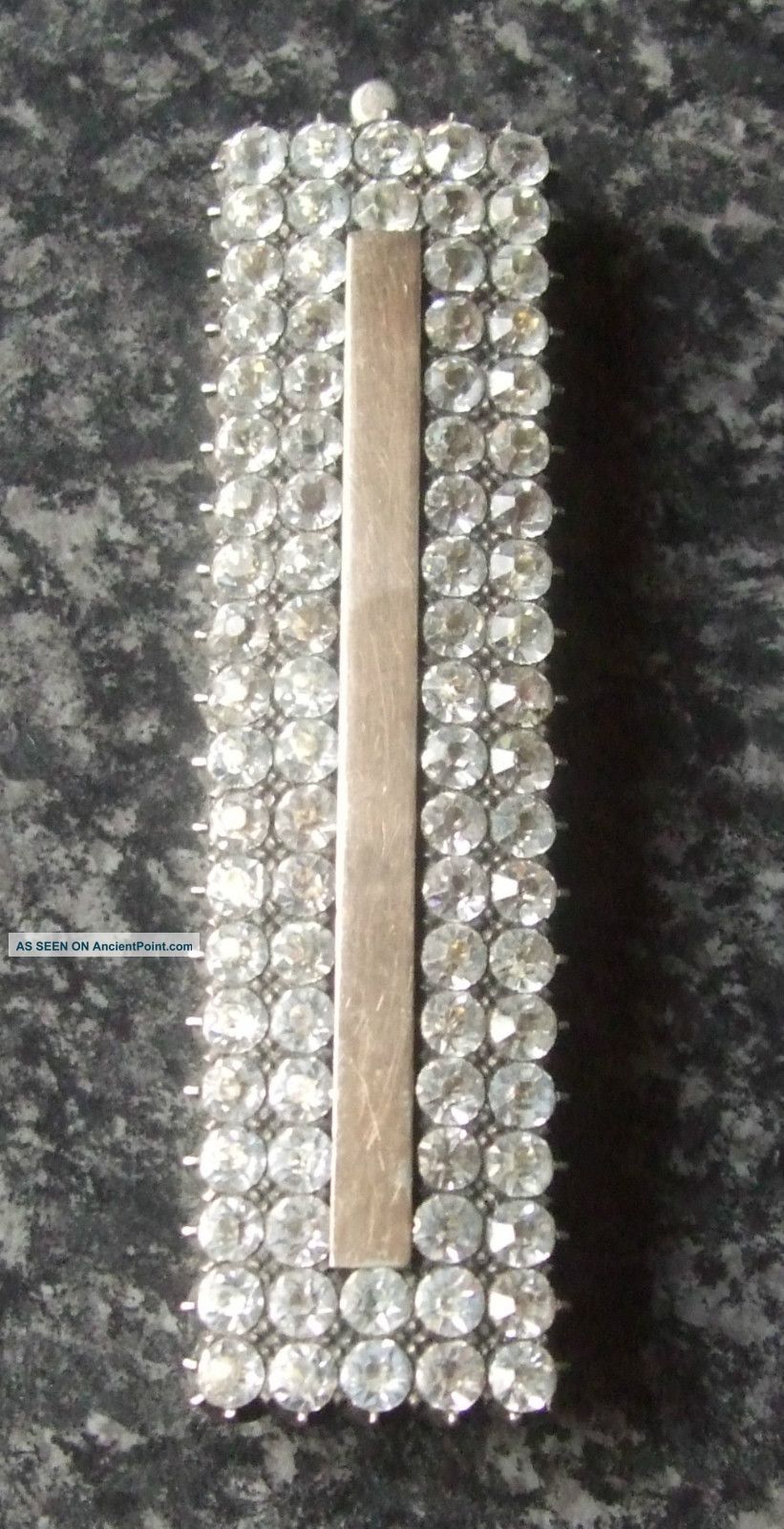 Antique Victorian Sterling Silver & Paste Buckle Other photo
