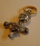 Antique English Figural Sterling Silver Baby ' S Rattle / Whistle - 1907 Other photo 1