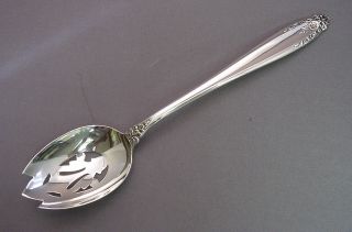 Prelude - International Sterling Pierced Table Serving Spoon photo