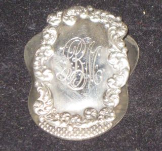 Antique Sterling Silver Victorian Paper/desk Clip Ca.  1890 photo