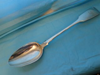 Long Serving Spoon Fiddle Pattern Sterling Silver Made In Exeter 1846 photo