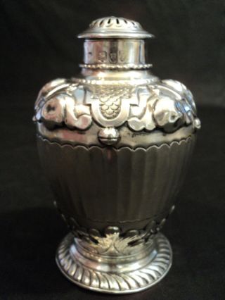 Great 19th C.  Sterling Silver Sugar Shaker / Muffineer photo