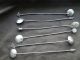 Chinese Set Of 6 Long Spoons Sterling Silver Made Circa 1920 - Other photo 1