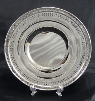 Weidlich Sterling Silver Lace Pattern Tray Platter 7751 photo