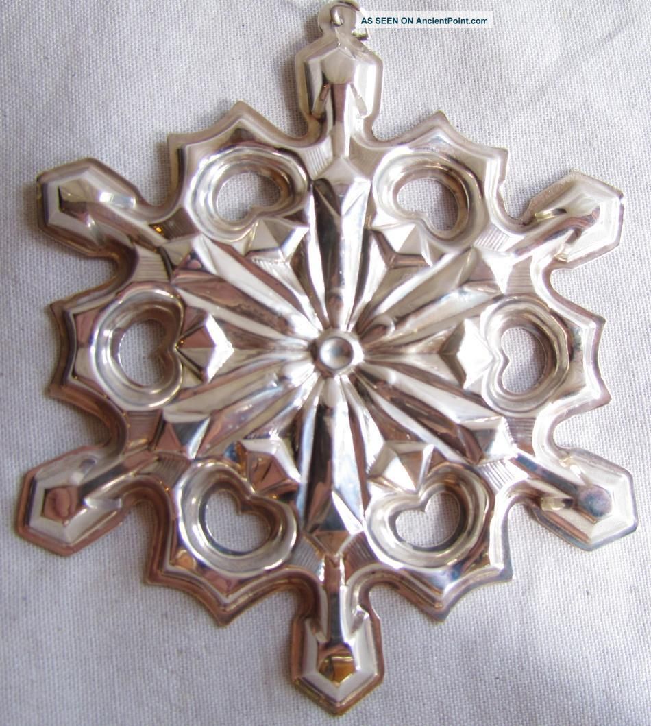Gorham Sterling Silver 1979 Annual Snowflake Christmas Tree Ornament Other photo