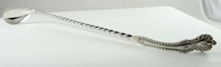Spaulding & Company Sterling Silver Spoon Twist Design Long Handle Monogram Nh photo