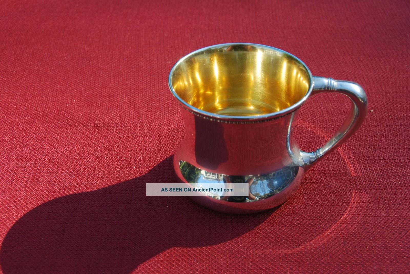 Sterling Juice Cup With Gold Wash Interior - Jw 640 - Nm Other photo