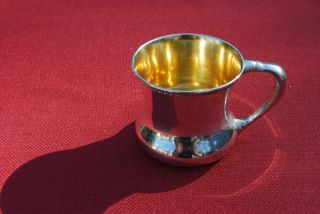 Sterling Juice Cup With Gold Wash Interior - Jw 640 - Nm photo