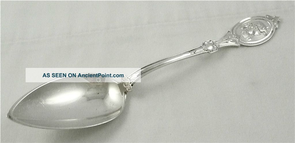 Antiqiue Hotchkiss & Schreuder Sterling Silver Spoon Medallion Pattern 1867 Other photo