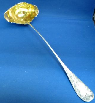 French Fancy Sterling Long Handle Punch Ladle photo