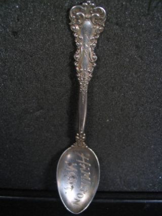 Sterling Vintage Hamilton Montana Souvenir Spoon photo
