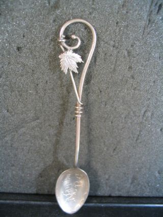 Unique Sterling Canada Souvenir Spoon Nanaimo Bc 4 3/4 