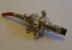 Magnificent Large Antique English Sterling Silver Baby ' S Rattle & Whistle Other photo 2