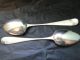 Pair Serving Spoon Made In Sterling Silver In Exeter 1802 By Maker W.  W Other photo 2