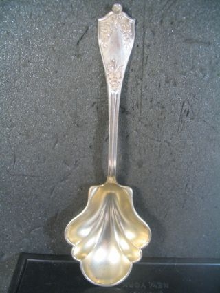 Sterling Manchester Casserole Spoon Gold Wash Bowl 7 3/8 