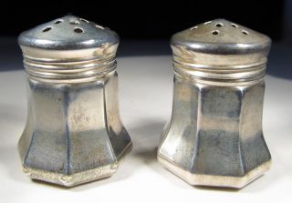 Sterling Salt Pepper Shakers Silver I.  S.  Co.  1901 Car - 508 photo