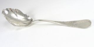 Stowell & Co.  Sterling Silver Casserole Spoon Server Short 8 - 5/8 Inches photo