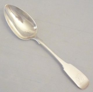 Antique Sterling Silv Fiddle Place/ Soup Spoon Murray Newcastle C1810 Mono 