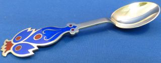 A.  Michelsen Denmark Sterling & Enameled Collector Spoon - July 1974 photo