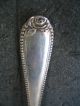 Sterling Weidlich Serving Spoon Bead & Rose Unk Pattern Other photo 1