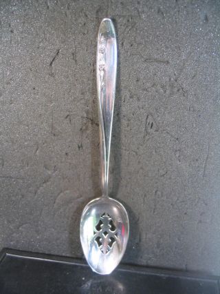Sterling Lunt Spring Serenade Pierced Serving Spoon 8 1/4 