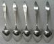 Gaylord Arts And Crafts Sterling Silver Hand Wrought Teaspoon Set Of 5 Vintage Other photo 1
