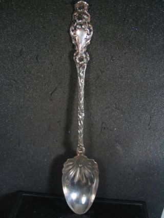 Sterling Whiting Lily Long Handled Salad Serving Spoon photo