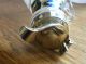 Vintage Solid Silver Mounted Whisky Noggin With Arts & Crafts Engraving - 1986 Other photo 6