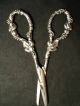 Antique 19th Century Hand Made Ornate Sterling Silver Repousse Grape Shears Other photo 3