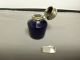 Fine English Antique Cobalt Blue Perfume/scent Bottle Sterling Lid 1890 ' S? Other photo 1
