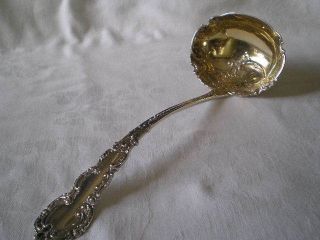 Large Punch Ladle By Frank Smith Silver Co.  Colbert Pattern Gold Wash Bowl Ladle photo