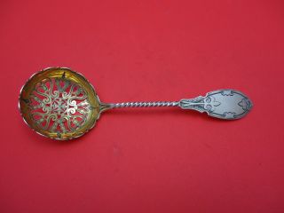 William Gale Sterling Silver Sugar Sifter Ladle Goldwashed 7 3/4 